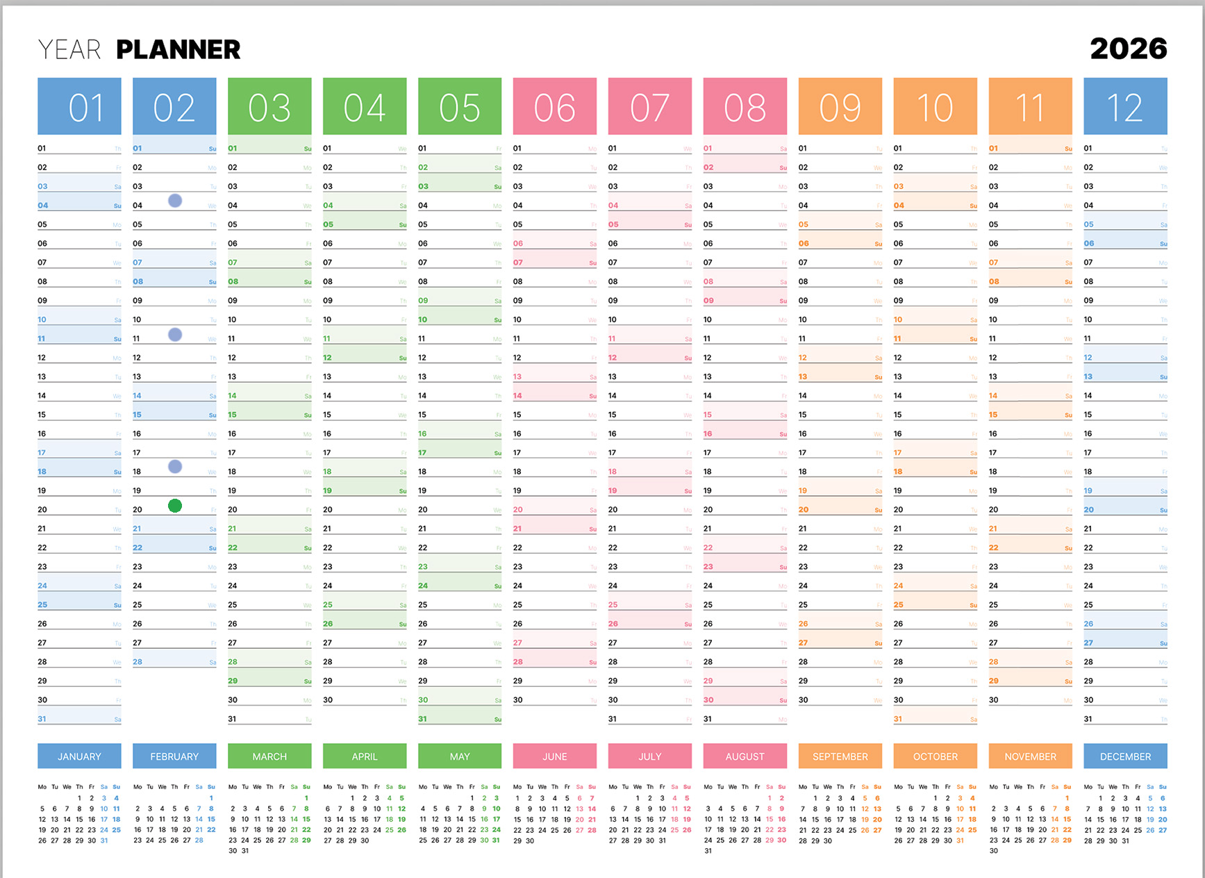 planner 2026